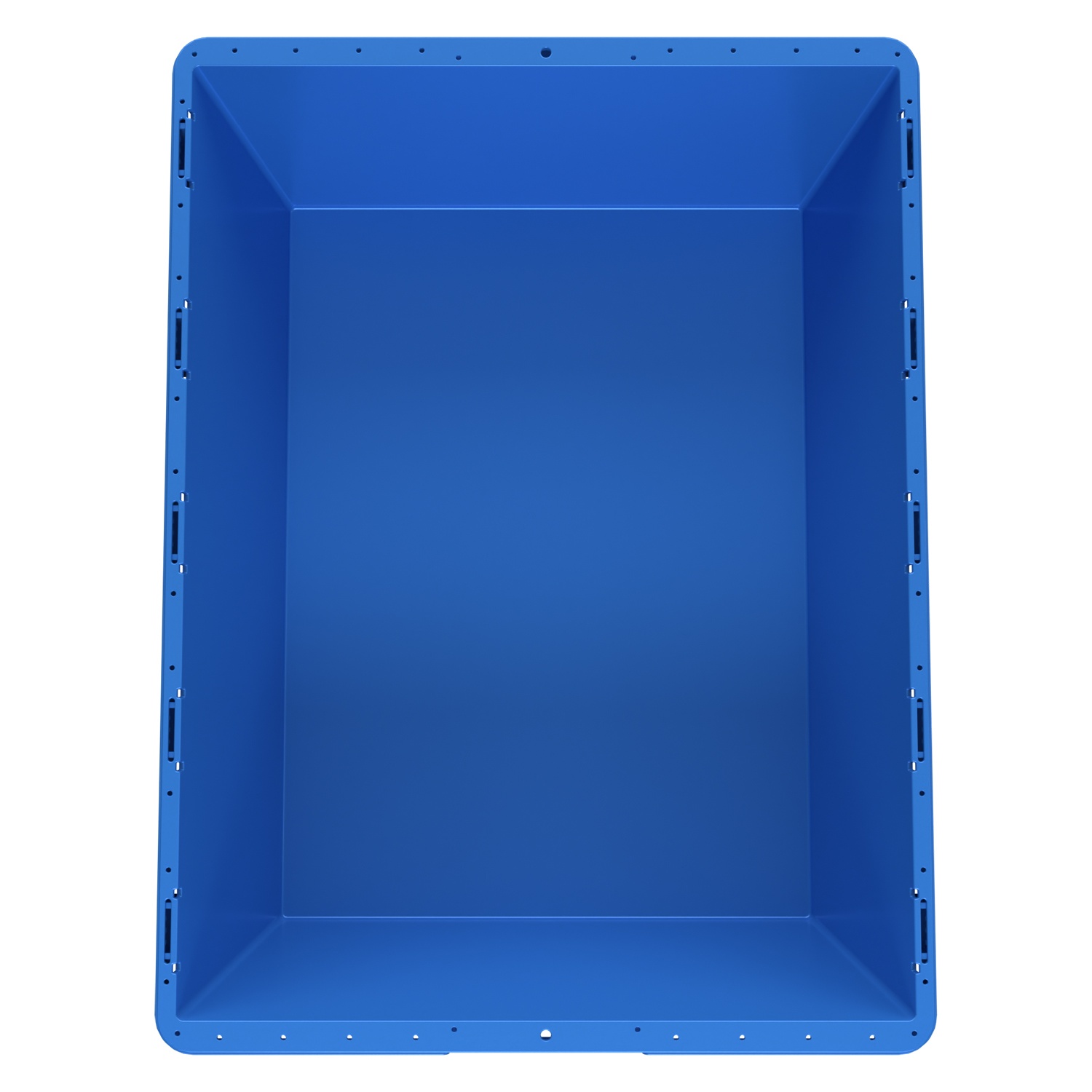 Вкладываемый контейнер INSTORE KVR-8634 800x600x340 мм iPlast голубой с усиленным дном