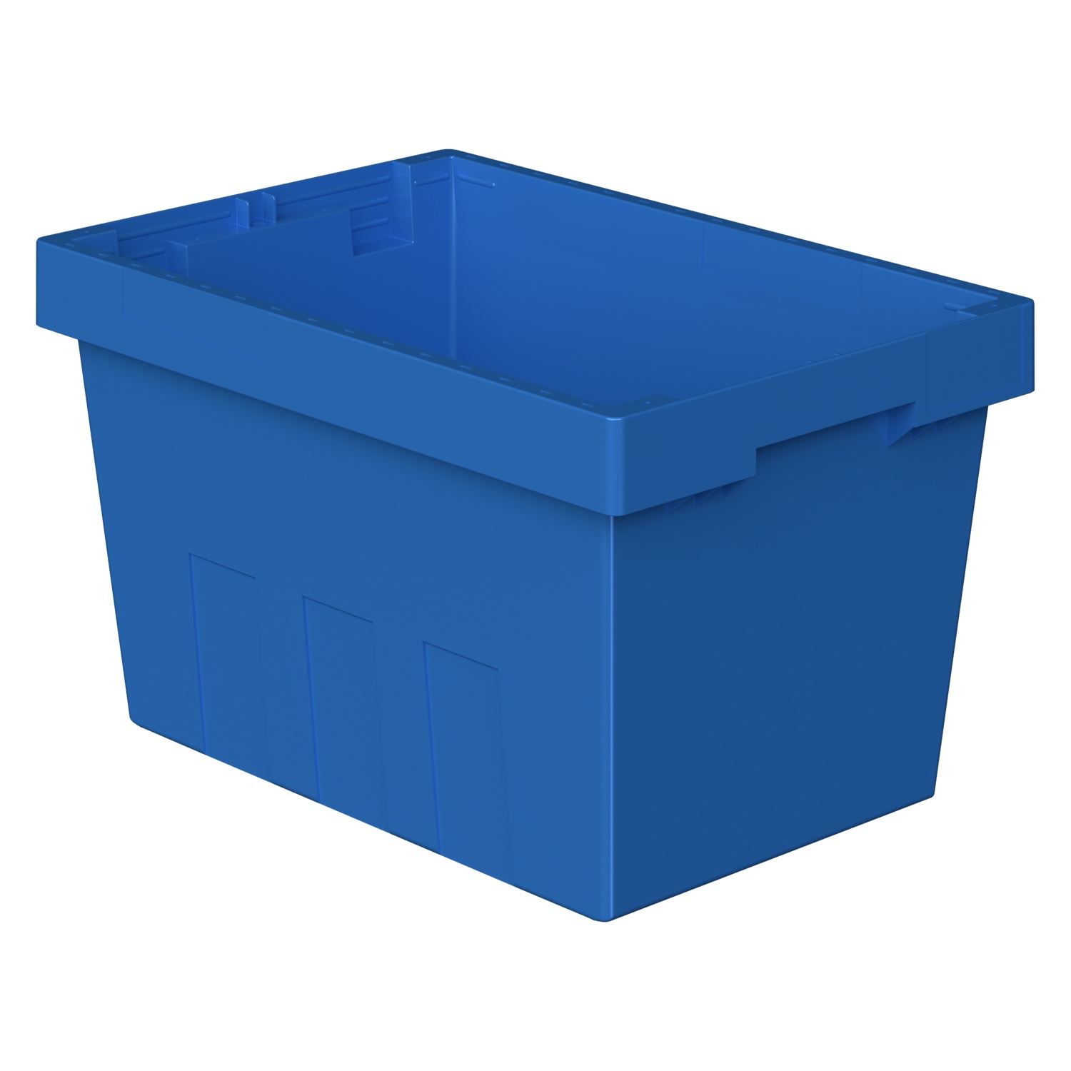 Вкладываемый контейнер INSTORE KV-5328 490x330x280 мм iPlast голубой со сплошным дном