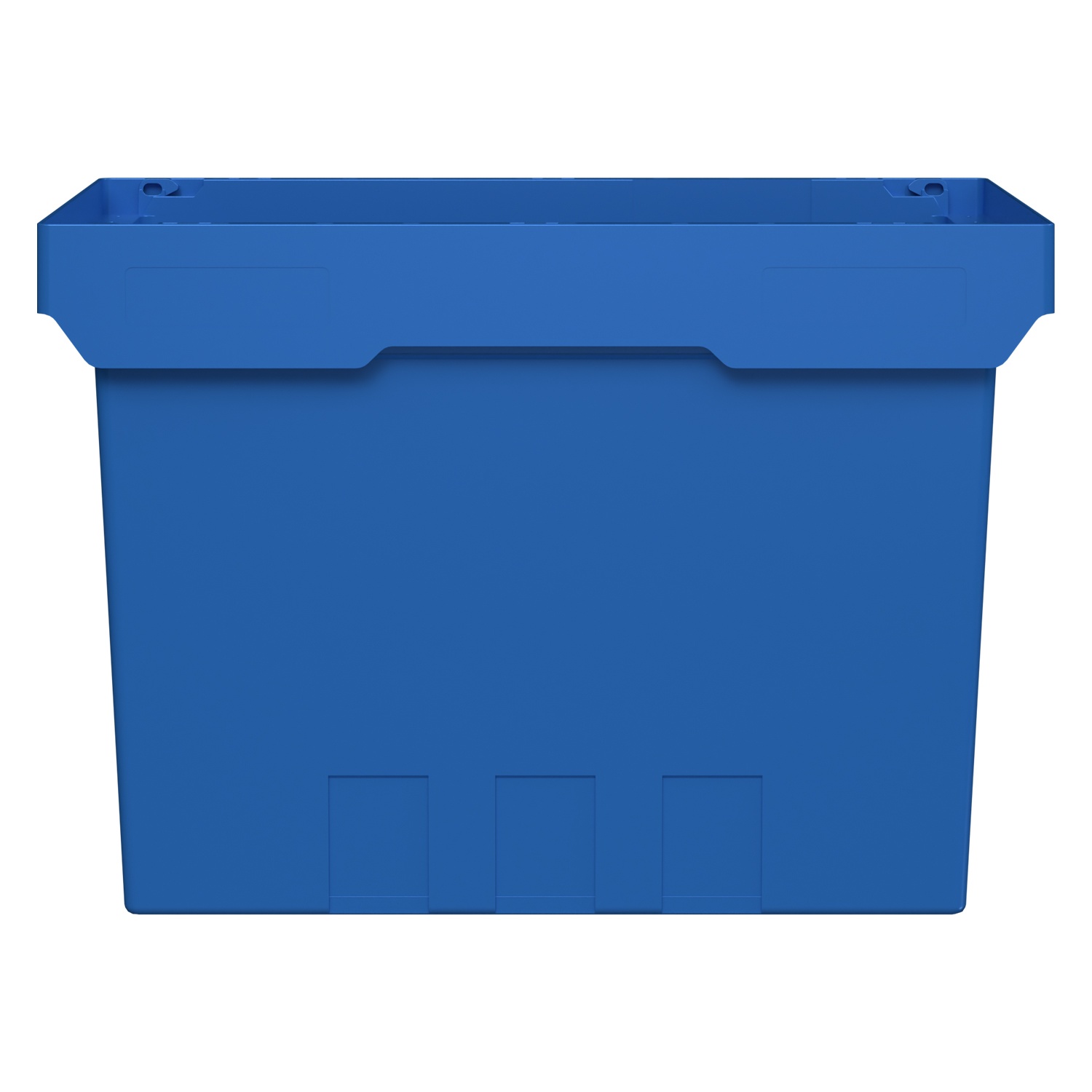 Вкладываемый контейнер INSTORE KV-6442 600x400x420 мм iPlast голубой со сплошным дном