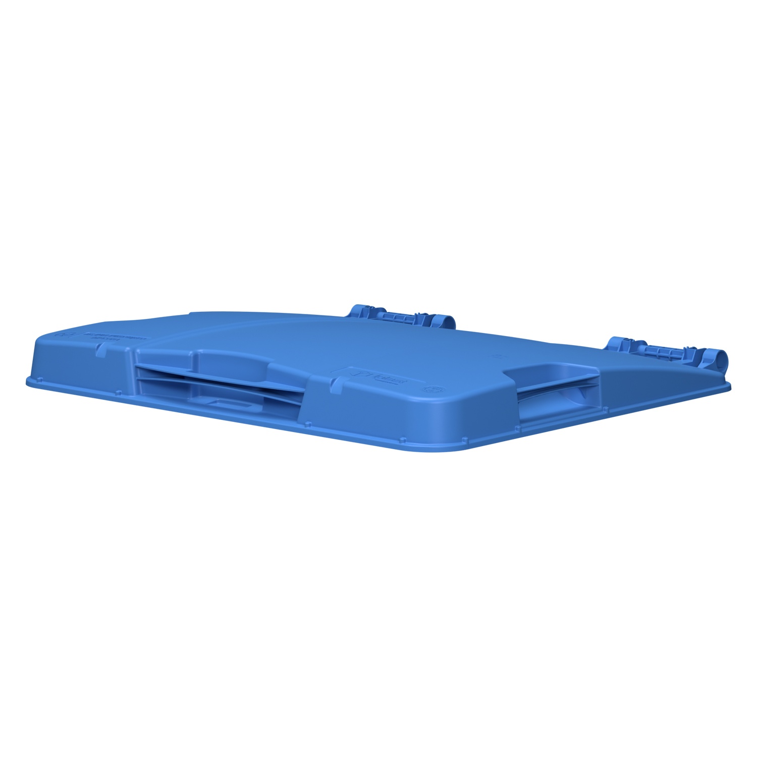 Крышка для мусорного контейнера 1100 л iPlast синяя NEW (21.056)