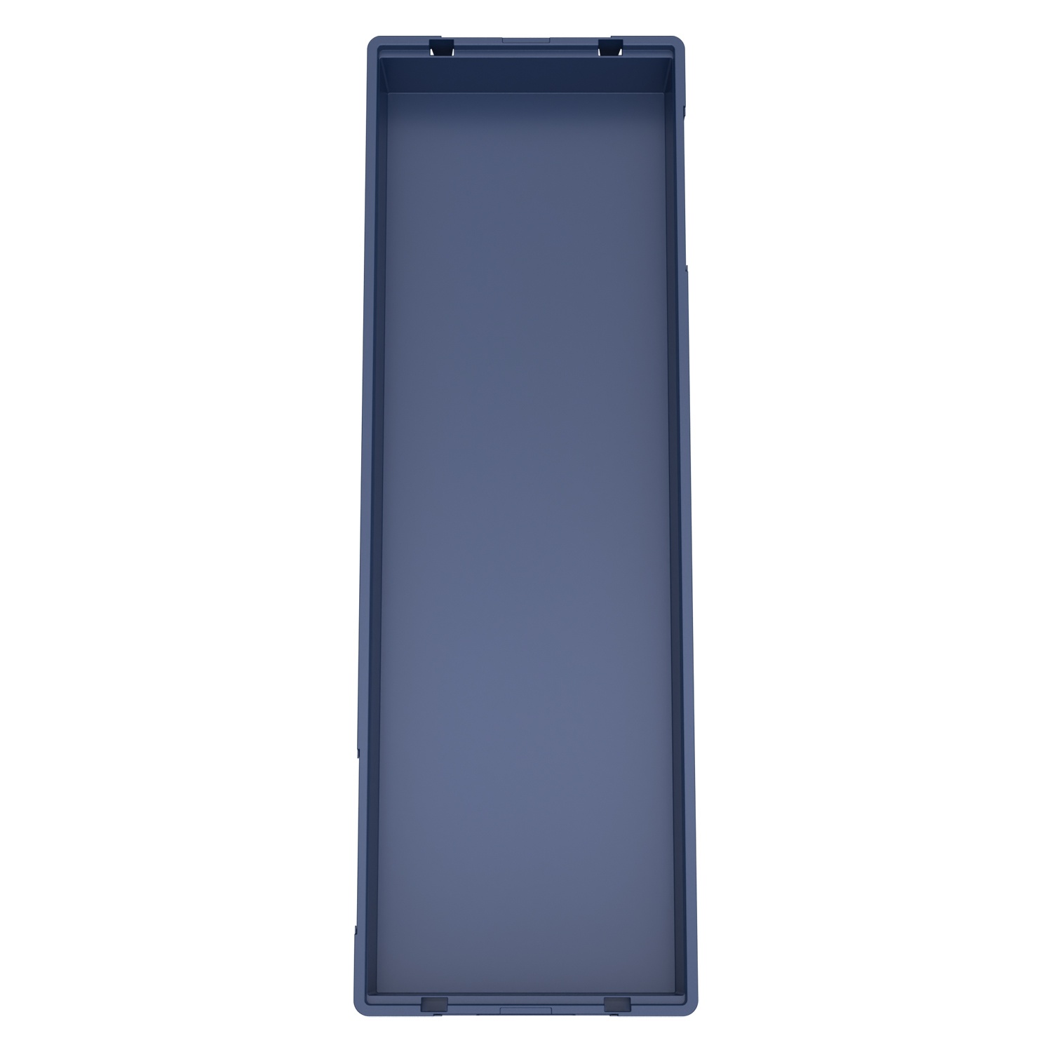 Ящик R-KLT 12415 1194x396x147,5 мм iPlast синий индиго со сплошными стенками и дном