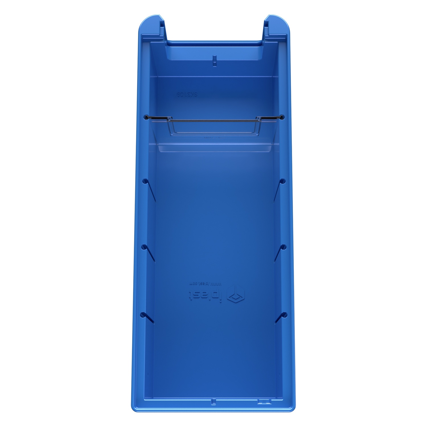 Полочный контейнер SK-3109 300х117х90 мм iPlast голубой с 1 поперечной перегородкой Полочный контейнер SK-3109 300х117х90 мм iPlast голубой с 1 поперечной перегородкой