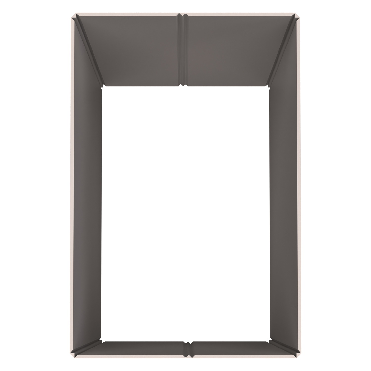 Стенка контейнера Bubble Guard 1190x790x1000 мм iPlast PolyBox серая