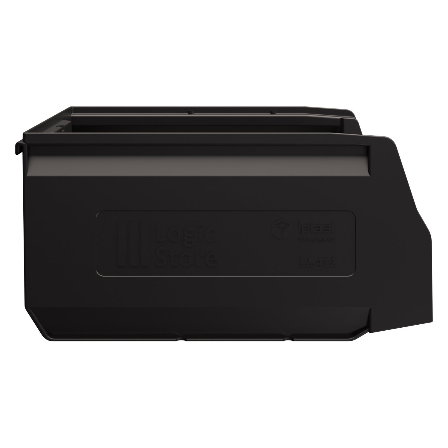 Складской лоток Logic Store 300x225x150 мм iPlast чёрный ЭКО