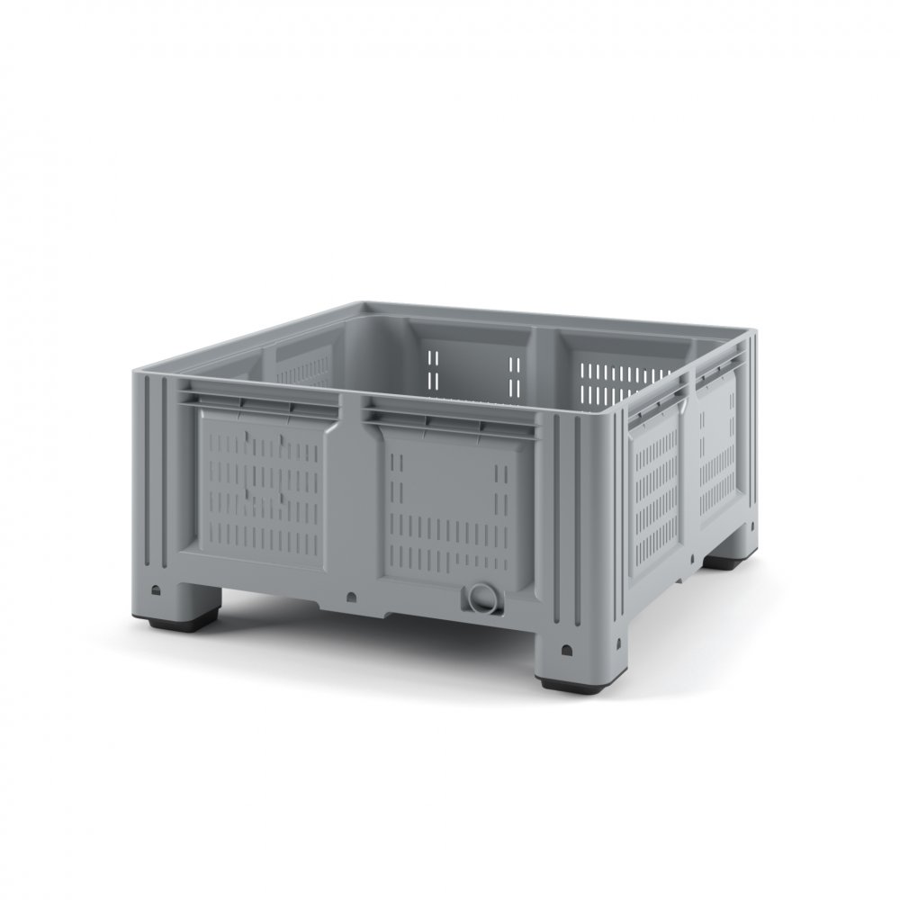 Пластиковый контейнер IBOX 1130x1130x580 (перфорированный, на ножках) Пластиковый контейнер IBOX 1130x1130x580 (перфорированный, на ножках)