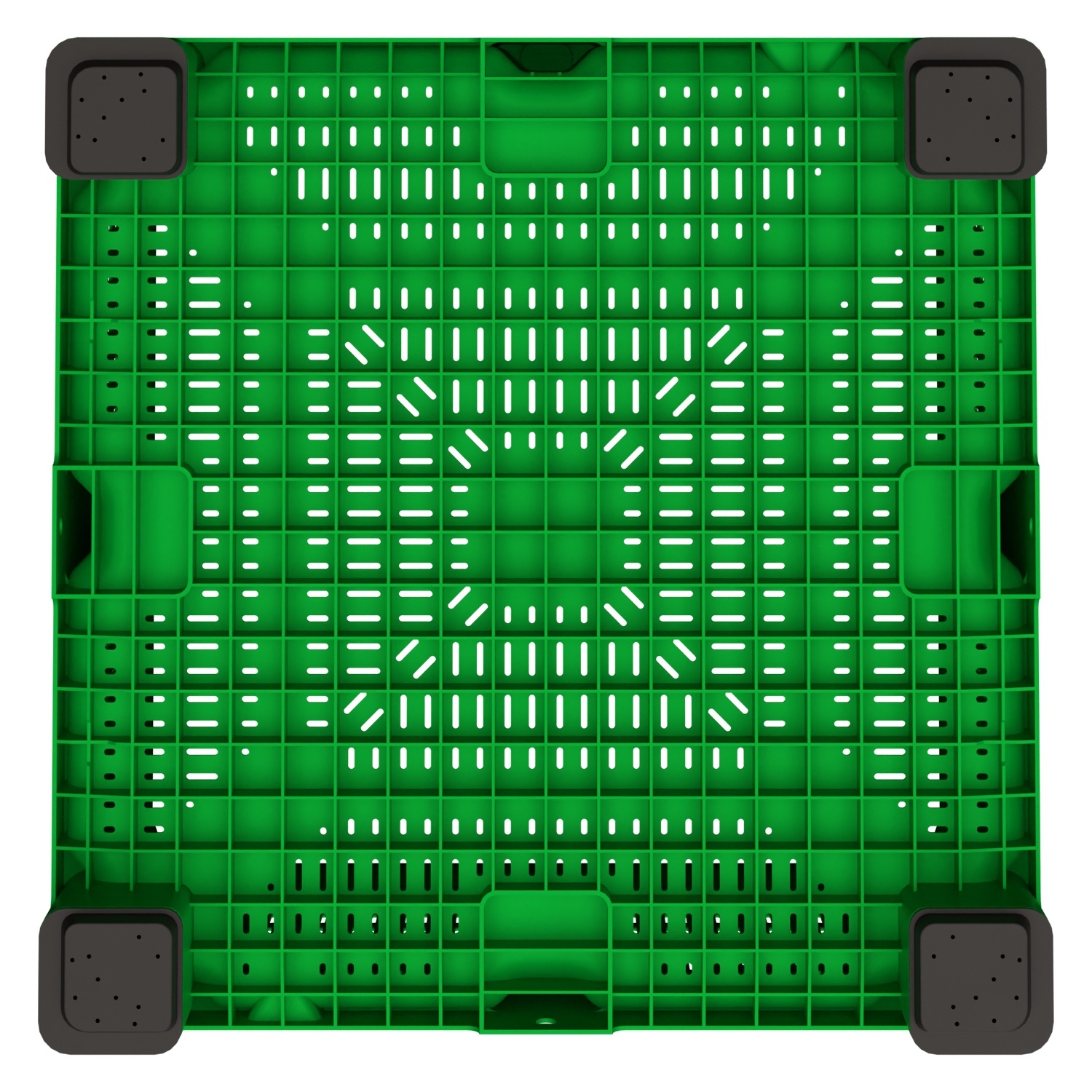 Большой контейнер 1130x1130x760 мм iPlast iBOX салатовый c перфорированными стенками и дном, на ножках Большой контейнер 1130x1130x760 мм iPlast iBOX салатовый c перфорированными стенками и дном, на ножках
