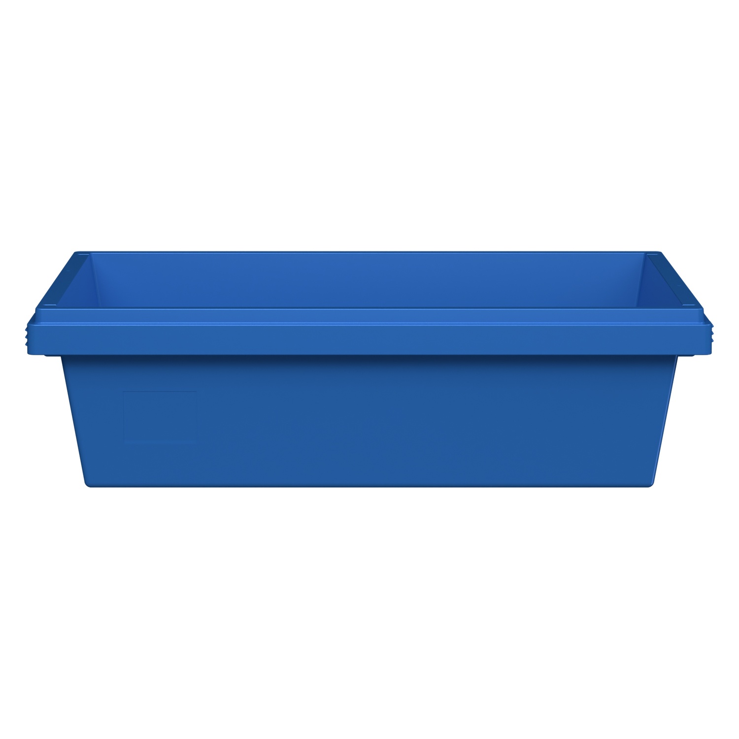 Вкладываемый контейнер INSTORE KV-6416 600x400x165 мм iPlast голубой со сплошным дном