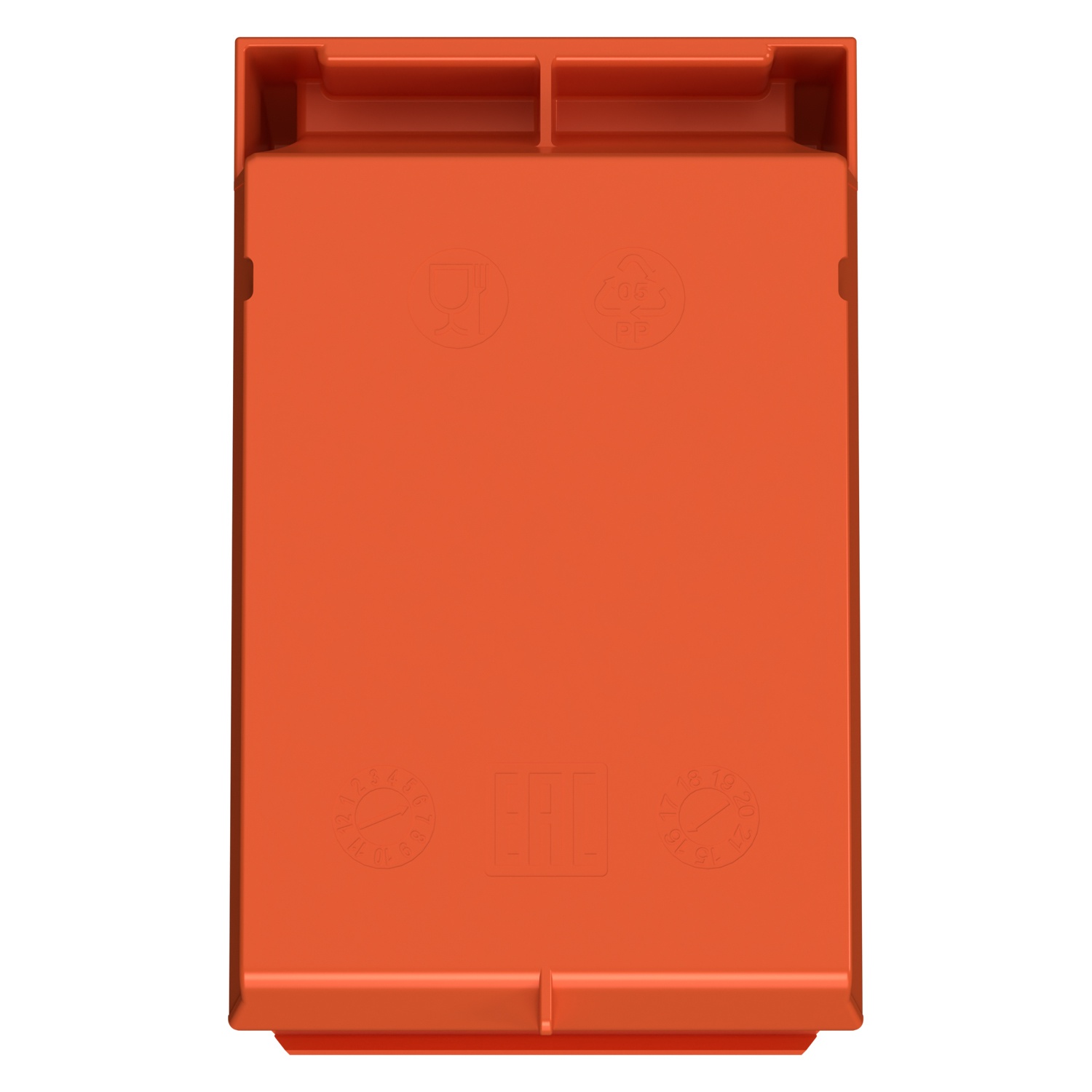 Складской лоток Logic Store 165x100x75 мм iPlast оранжевый