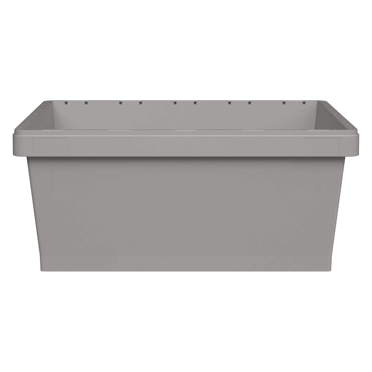 Вкладываемый контейнер INSTORE KVR-8634 800x600x340 мм iPlast светло-серый с усиленным дном