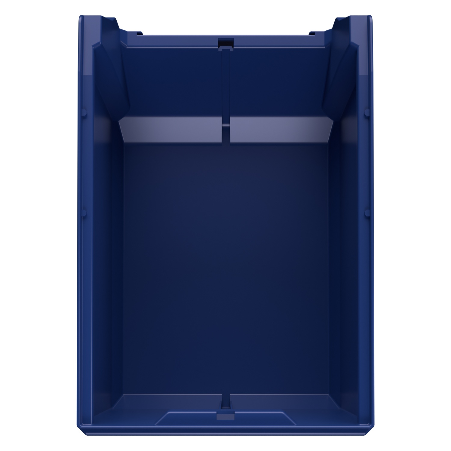 Складской лоток Logic Store 350x225x200 мм iPlast синий индиго с отверстиями для продольной перегородки
