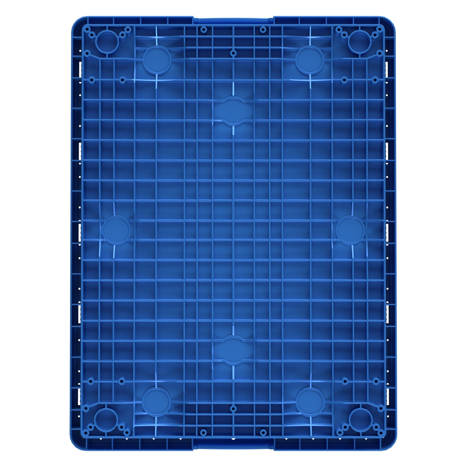 Вкладываемый контейнер INSTORE KVR-8634 800x600x340 мм iPlast голубой с усиленным дном