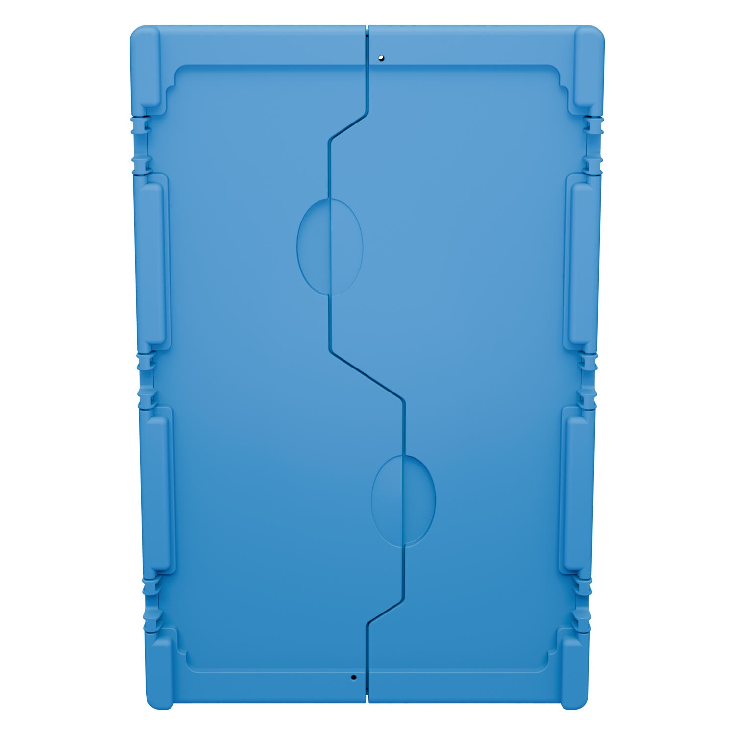 Вкладываемый контейнер INSTORE KVR-6422 600х400х245 мм iPlast голубой с усиленным дном и распашной крышкой
