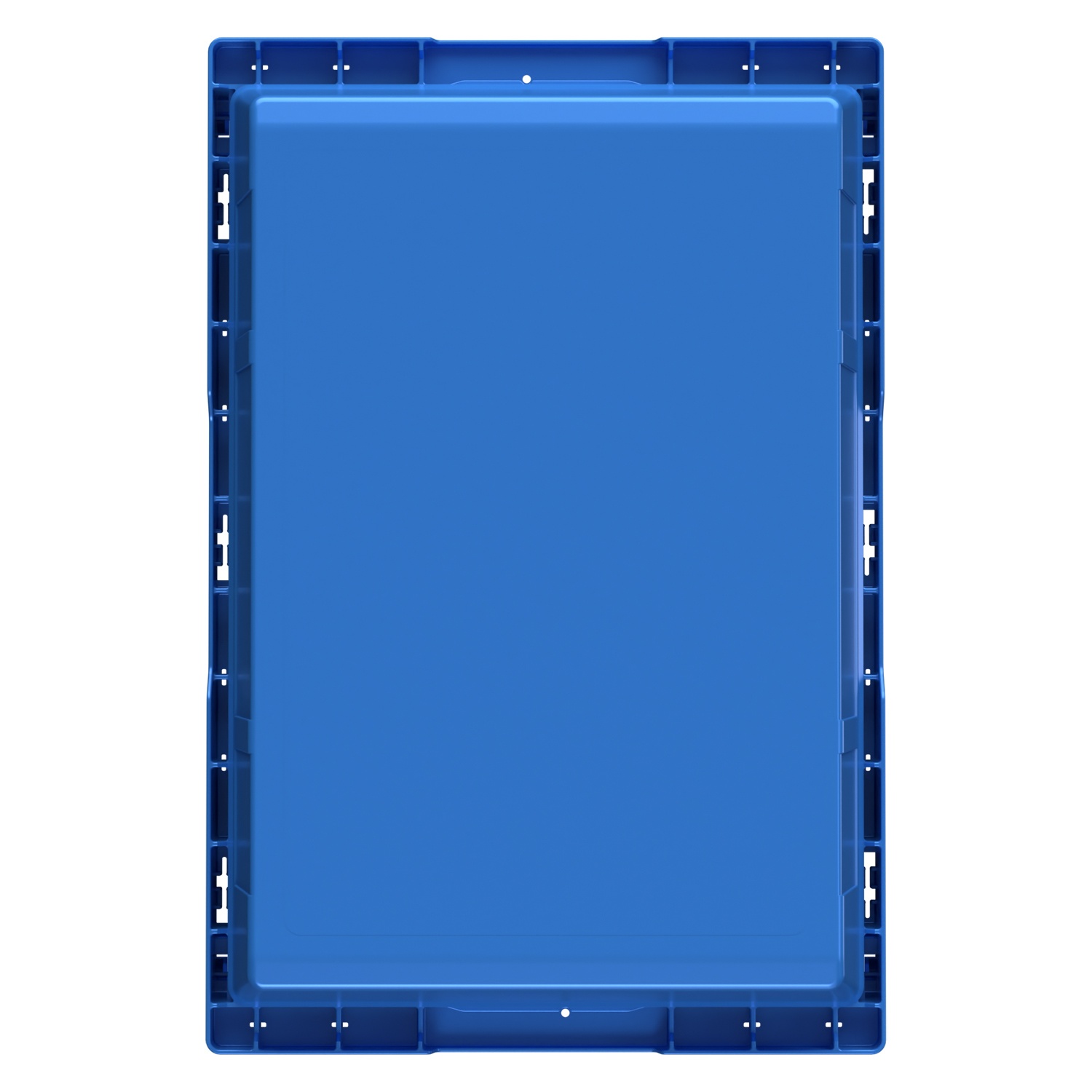Вкладываемый контейнер INSTORE KV-6417 600x400x172 мм iPlast голубой со сплошным дном