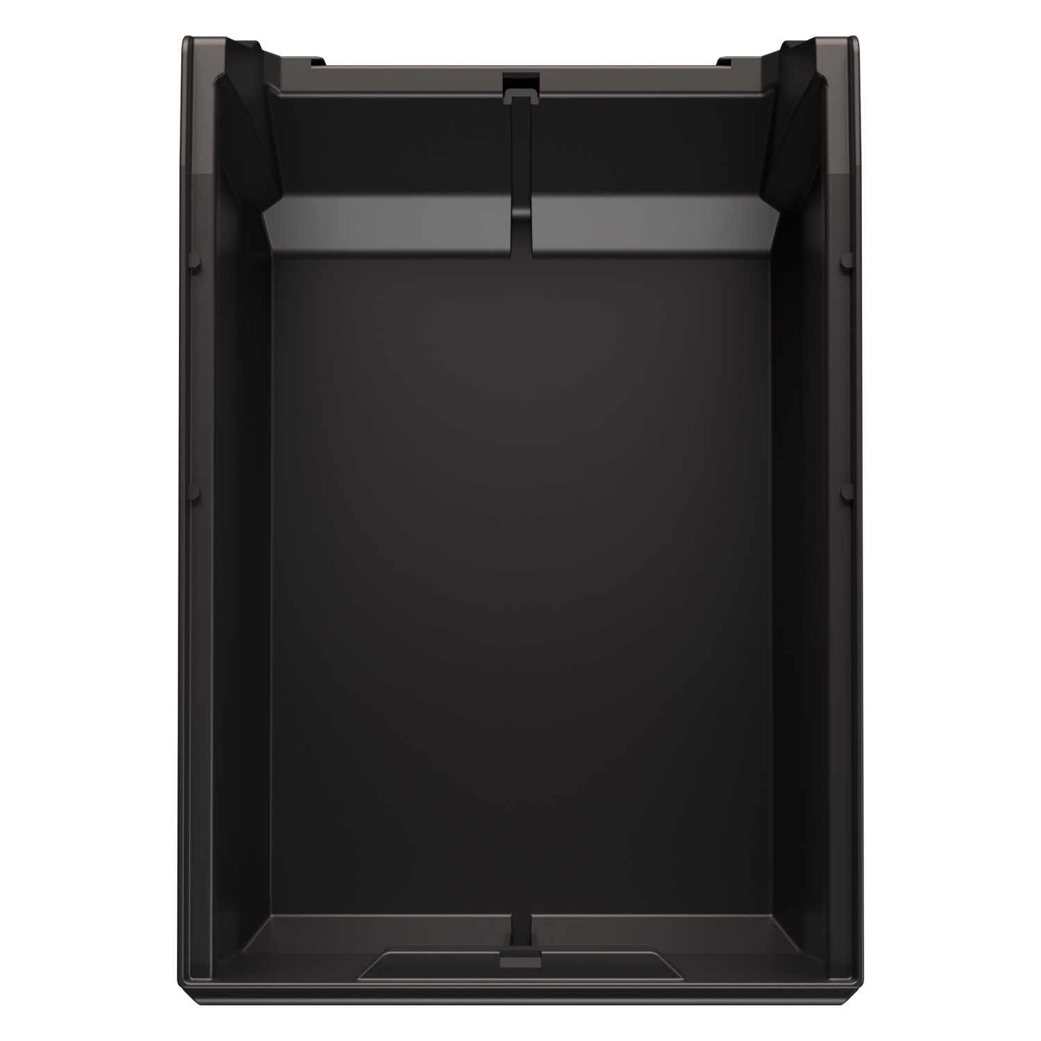 Складской лоток Logic Store 350x225x150 мм iPlast чёрный ЭКО с отверстиями для продольной перегородки