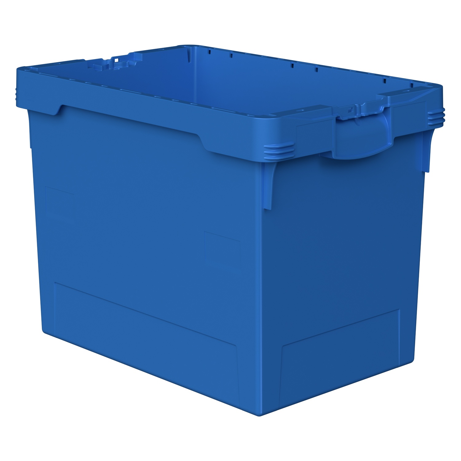 Вкладываемый контейнер INSTORE KV-6442.1 600x400x420 мм iPlast голубой со сплошным дном