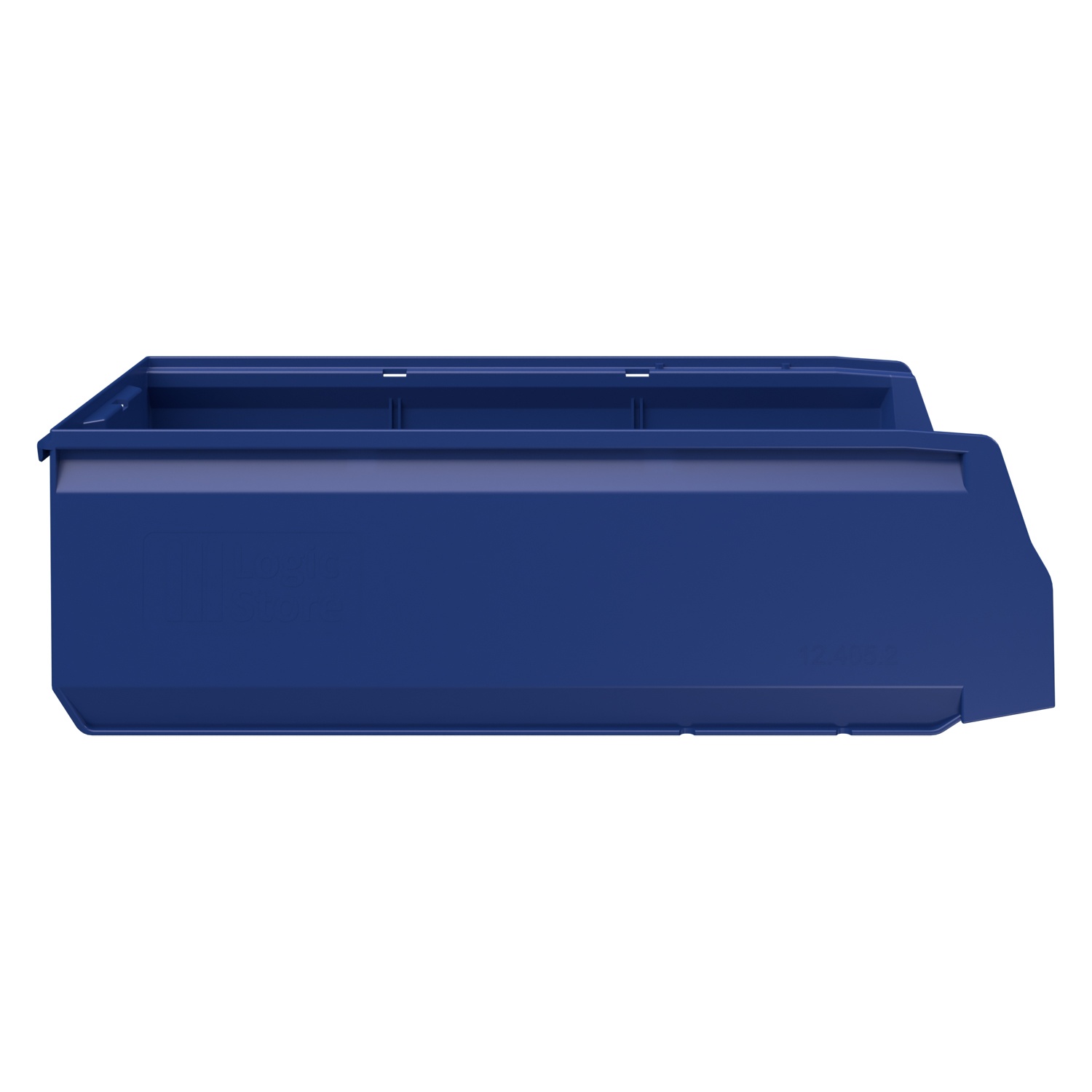 Складской лоток Logic Store 500х225х150 мм iPlast синий индиго с отверстиями для перегородок N2 (12.405.2)