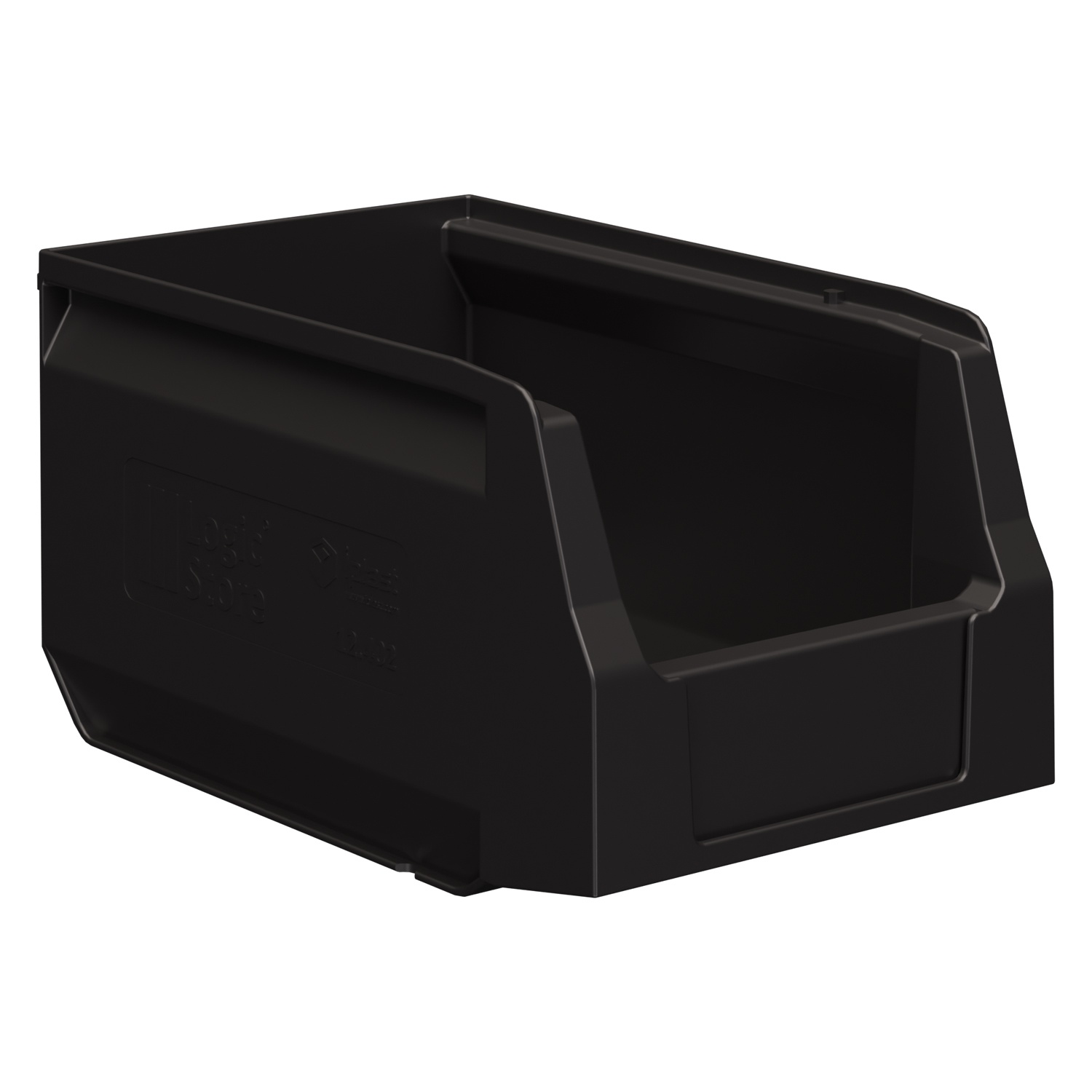 Складской лоток Logic Store 250х150х130 мм iPlast чёрный ЭКО N1 (12.402.1)