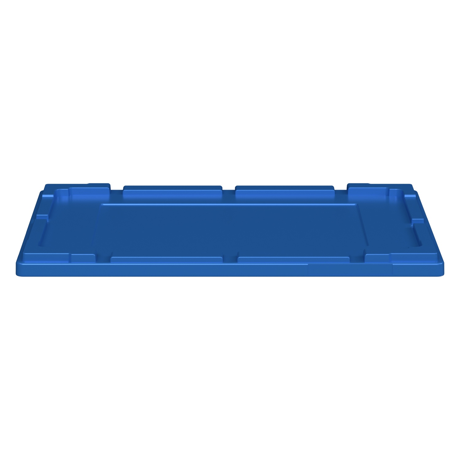 Крышка пластиковая L-64 610х410 мм iPlast голубая для вкладываемого контейнера KV-6417, 6422, 6427