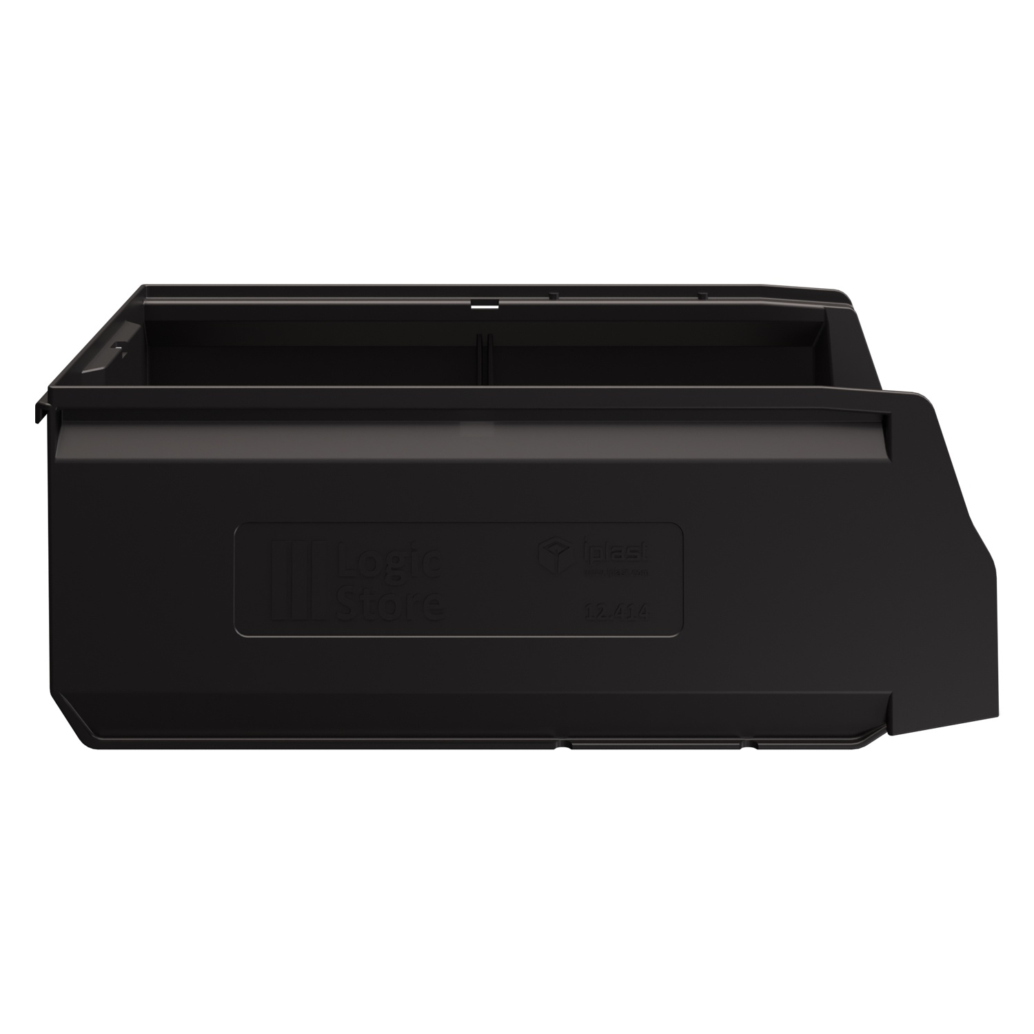 Складской лоток Logic Store 400x225x150 мм iPlast чёрный ЭКО