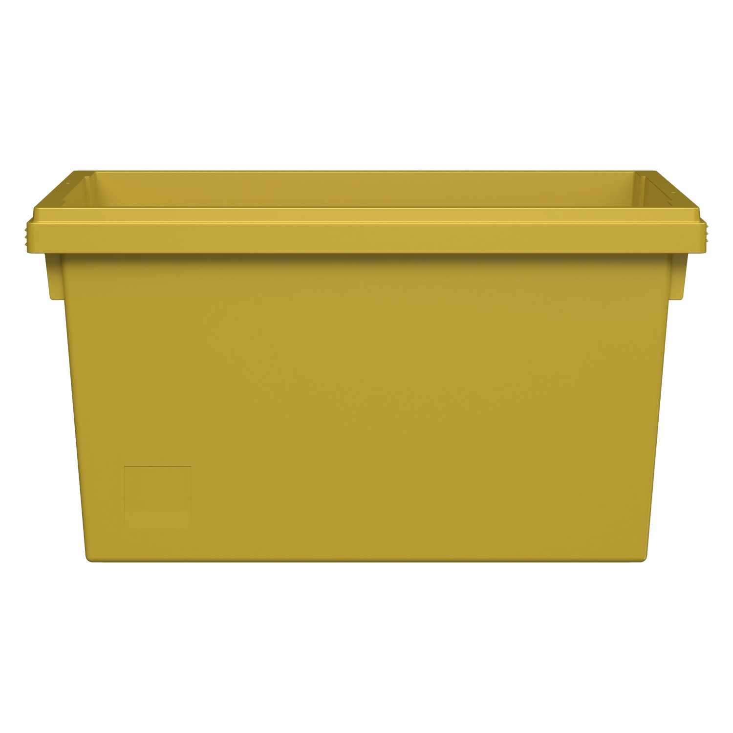 Вкладываемый контейнер INSTORE KV-6432 600x400x325 мм iPlast жёлтый с усиленным дном
