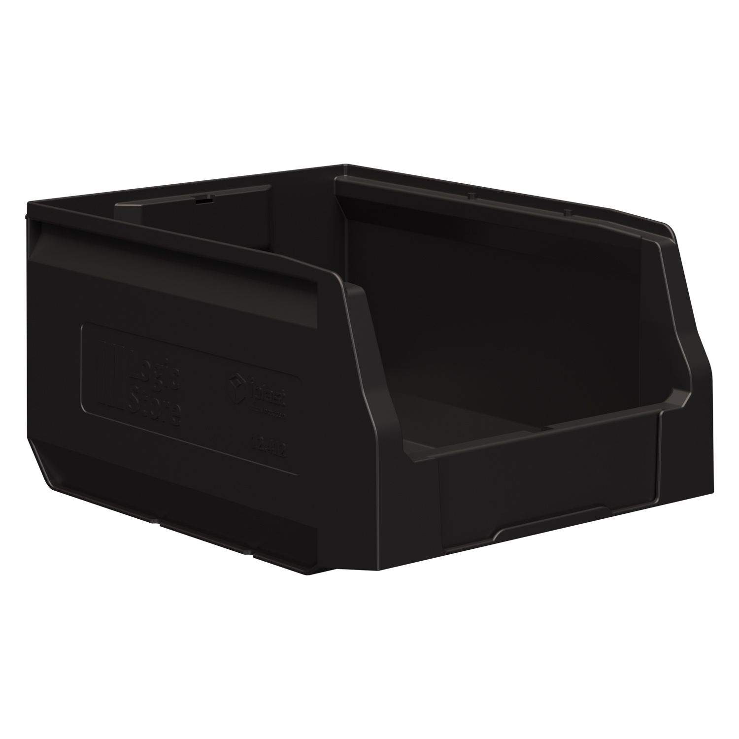 Складской лоток Logic Store 300x225x150 мм iPlast чёрный ЭКО