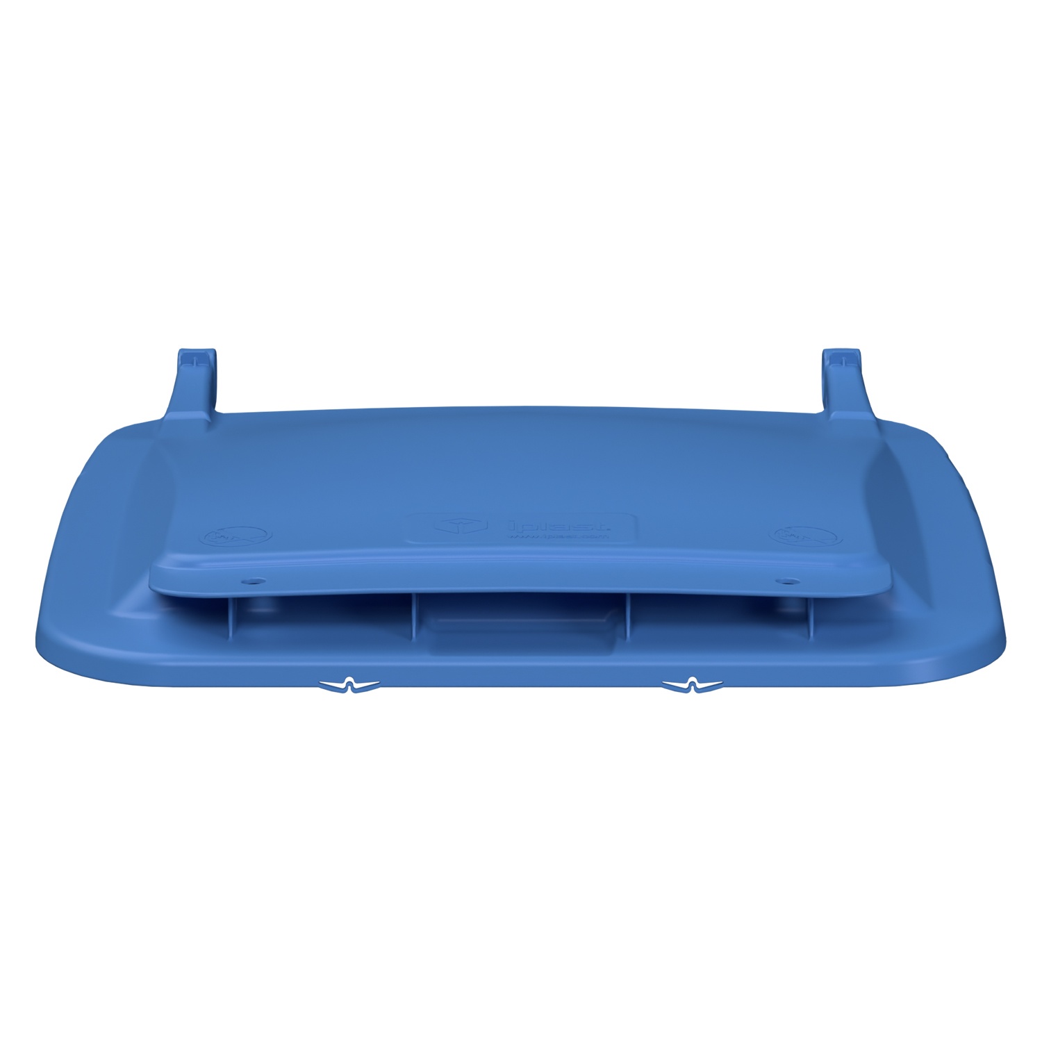 Крышка для мусорного контейнера 240 л (Light) iPlast тёмно-голубая