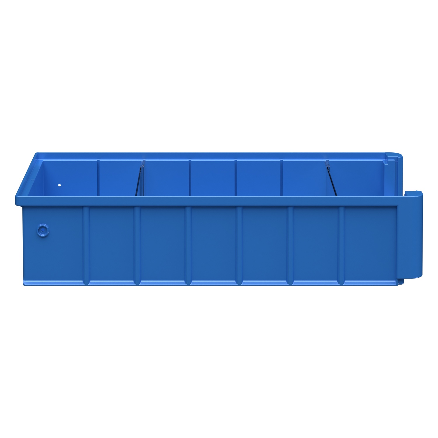 Полочный контейнер SK-4209 400х235х90 мм iPlast голубой с 2 поперечными перегородками Полочный контейнер SK-4209 400х235х90 мм iPlast голубой с 2 поперечными перегородками