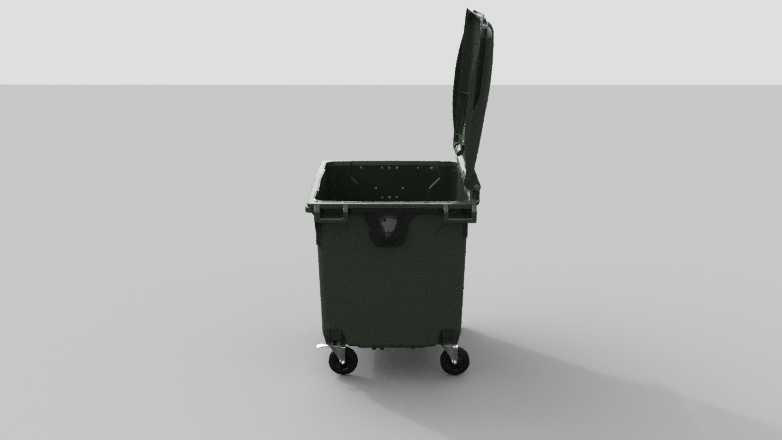 Контейнер для мусора 1100 л на колесах с крышкой TwinLid - купить по ...