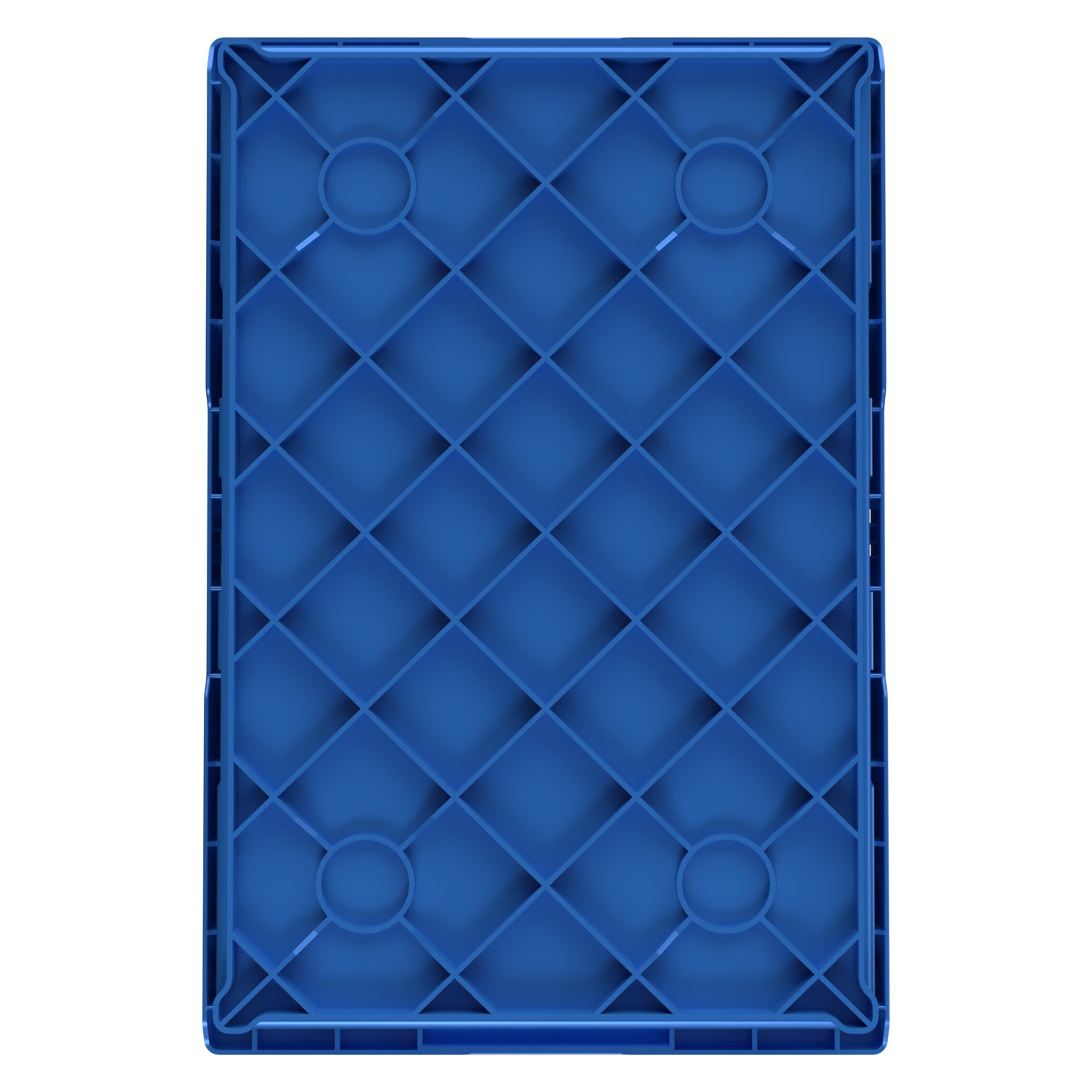 Вкладываемый контейнер INSTORE KVR-6422 600x400x235 мм iPlast голубой с усиленным дном