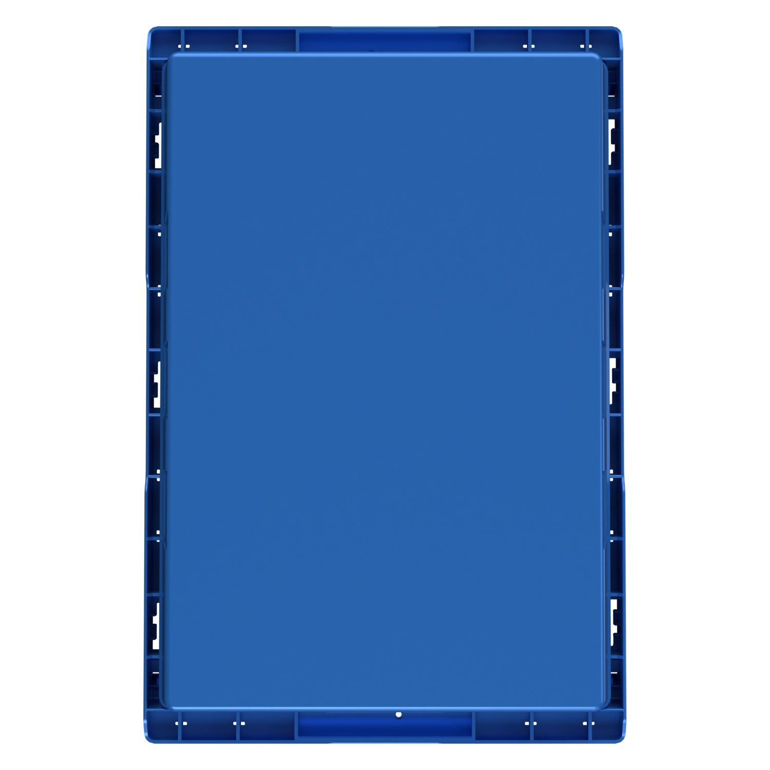 Вкладываемый контейнер INSTORE KV-6422 600x400x220 мм iPlast голубой со сплошным дном