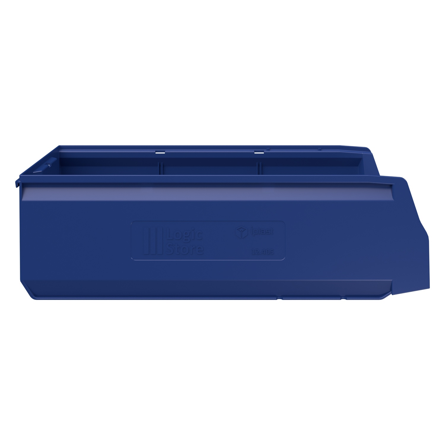 Складской лоток Logic Store 500х225х150 мм iPlast синий индиго с отверстиями для перегородок N1 (12.405.1)