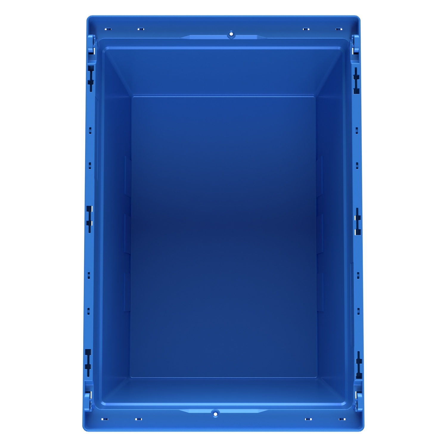 Вкладываемый контейнер INSTORE KVR-6442 600x400x435 мм iPlast голубой с усиленным дном