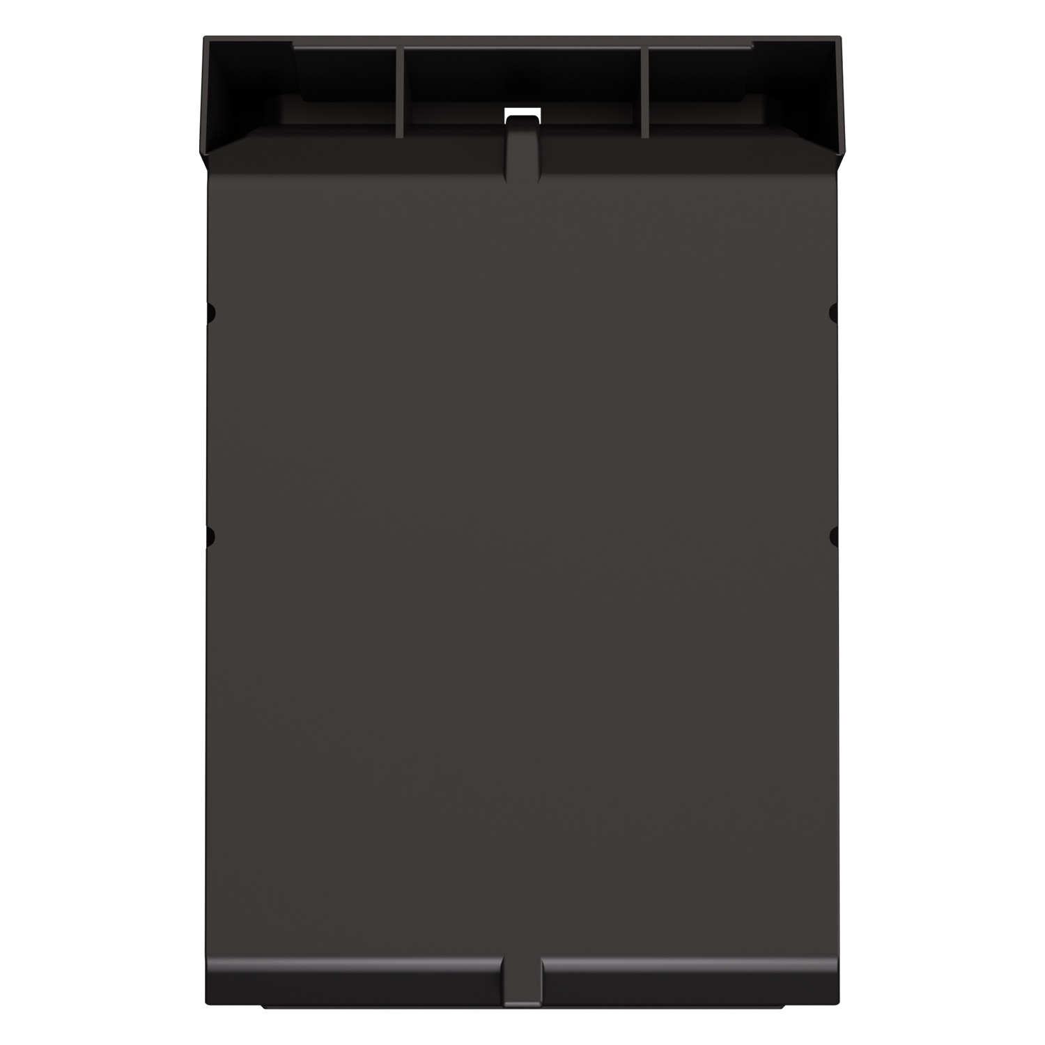 Складской лоток Logic Store 350x225x150 мм iPlast чёрный ЭКО с отверстиями для продольной перегородки