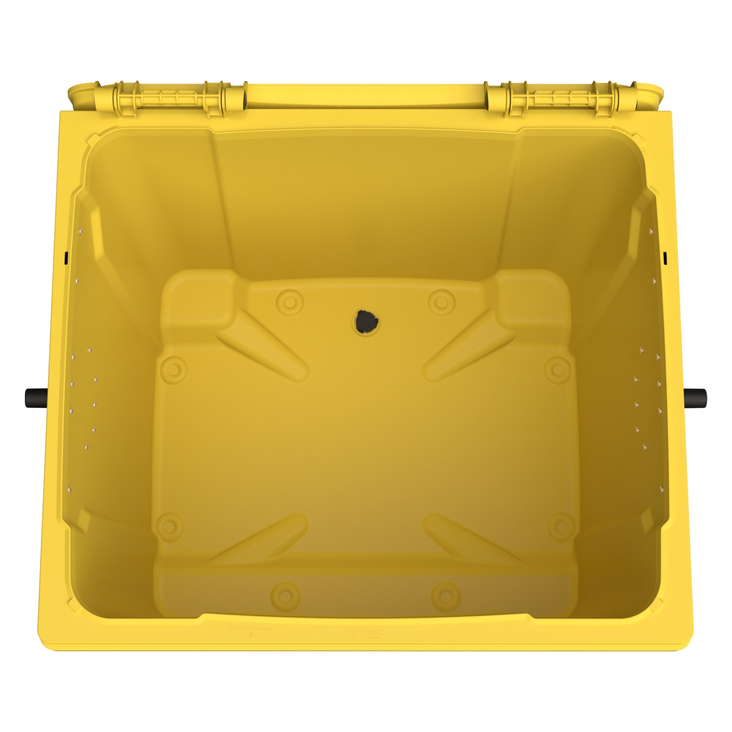Мусорный контейнер 1100 л iPlast жёлтый 4-колёсный с жёлтой крышкой N1 (20.807.1) Мусорный контейнер 1100 л iPlast жёлтый 4-колёсный с жёлтой крышкой N1 (20.807.1)