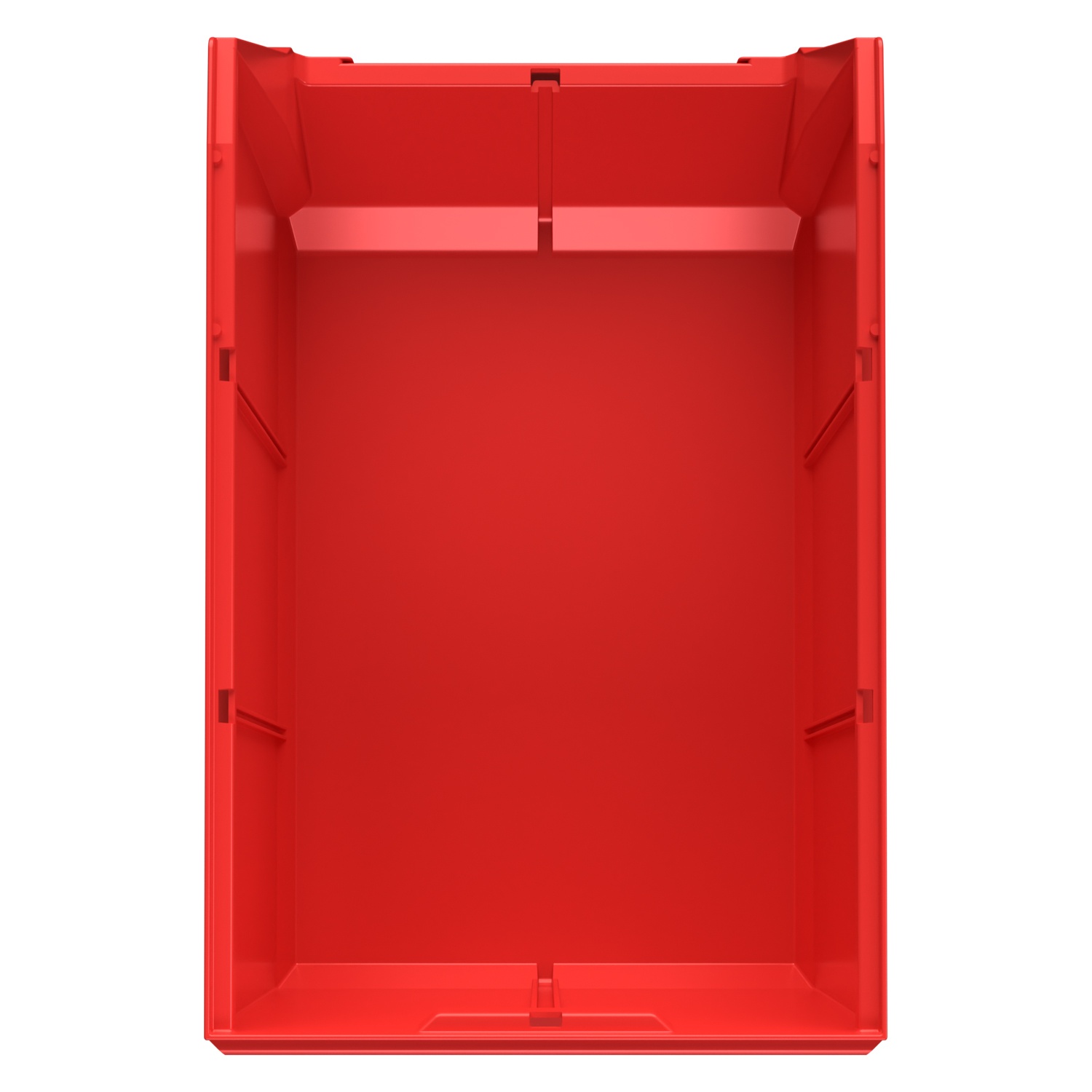 Складской лоток Logic Store 500х300х250 мм iPlast красный с отверстиями для перегородок N2 (12.407.2)