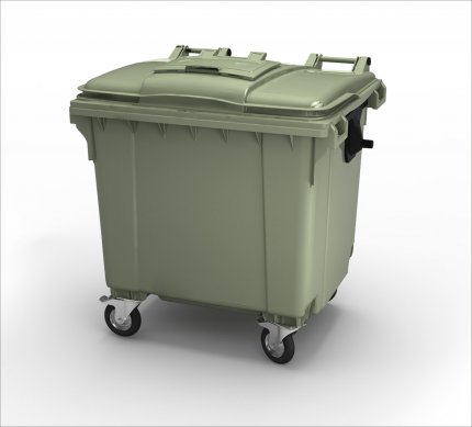 Мусорный контейнер 1100 литров от компании «Ай-Пласт» становится еще удобнее и практичнее!