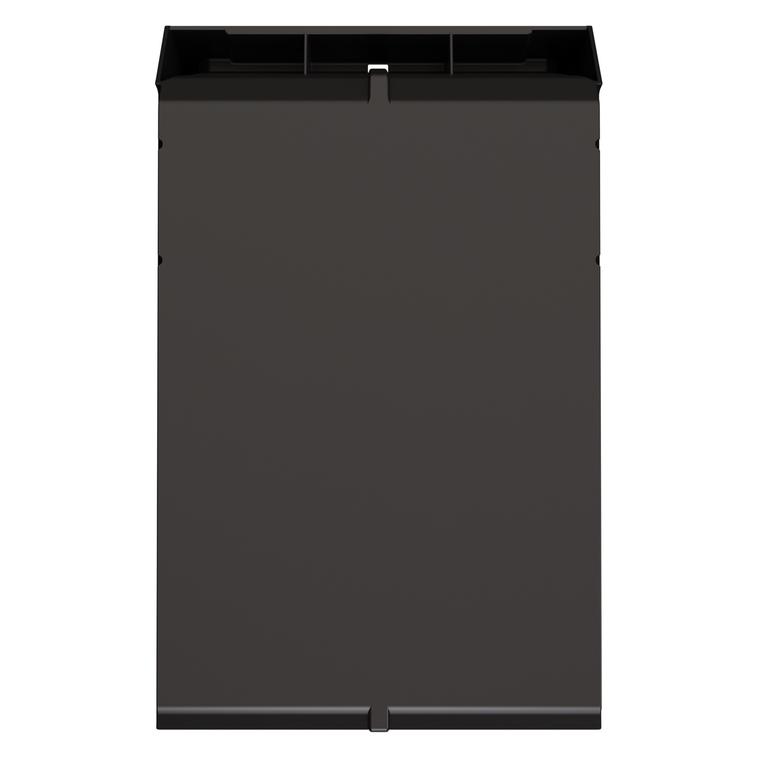 Складской лоток Logic Store 500х300х200 мм iPlast чёрный ЭКО с отверстиями для перегородок N1 (12.406.1)
