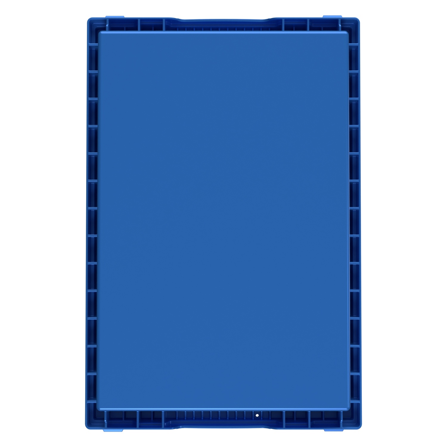 Вкладываемый контейнер INSTORE KV-6416 600x400x165 мм iPlast голубой со сплошным дном