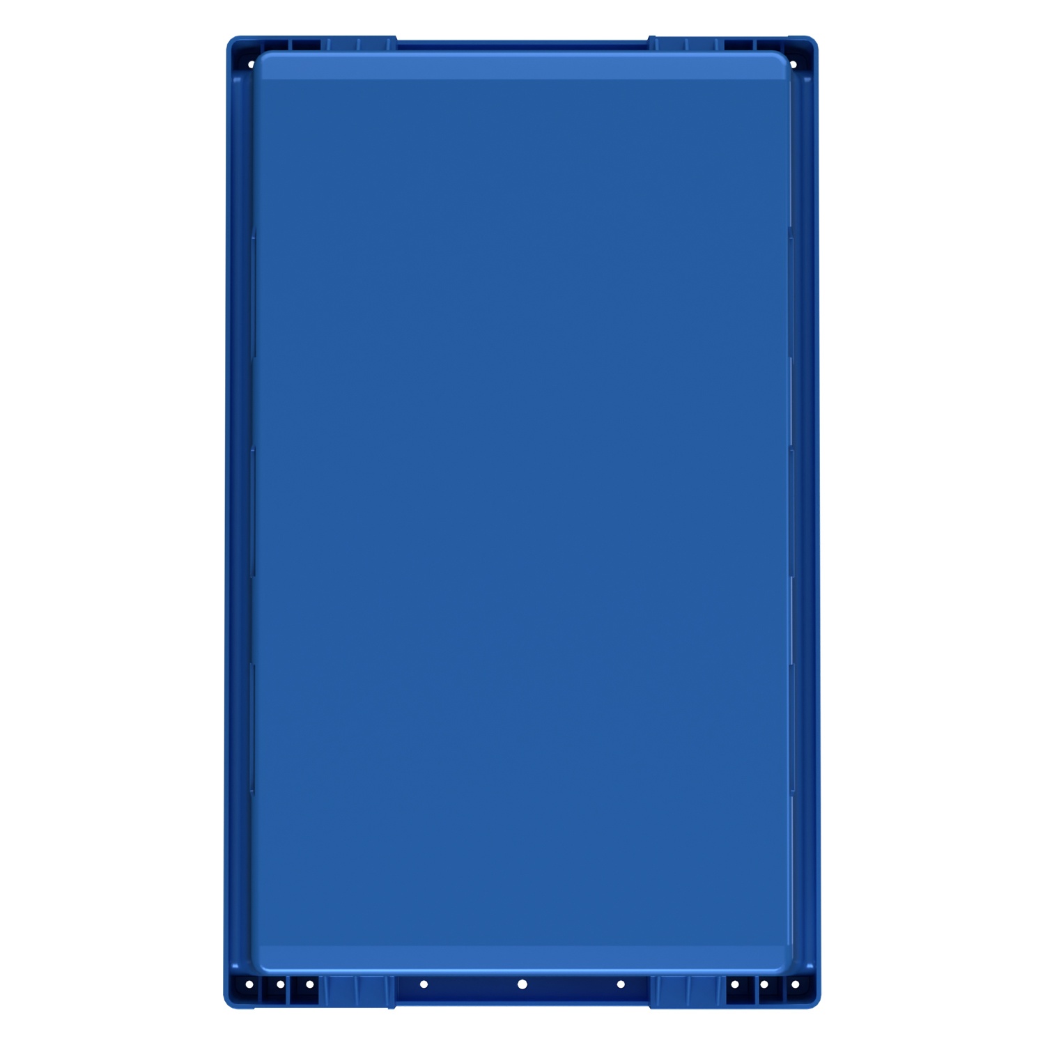 Вкладываемый контейнер INSTORE KV-5321 490x300x210 мм iPlast голубой со сплошным дном