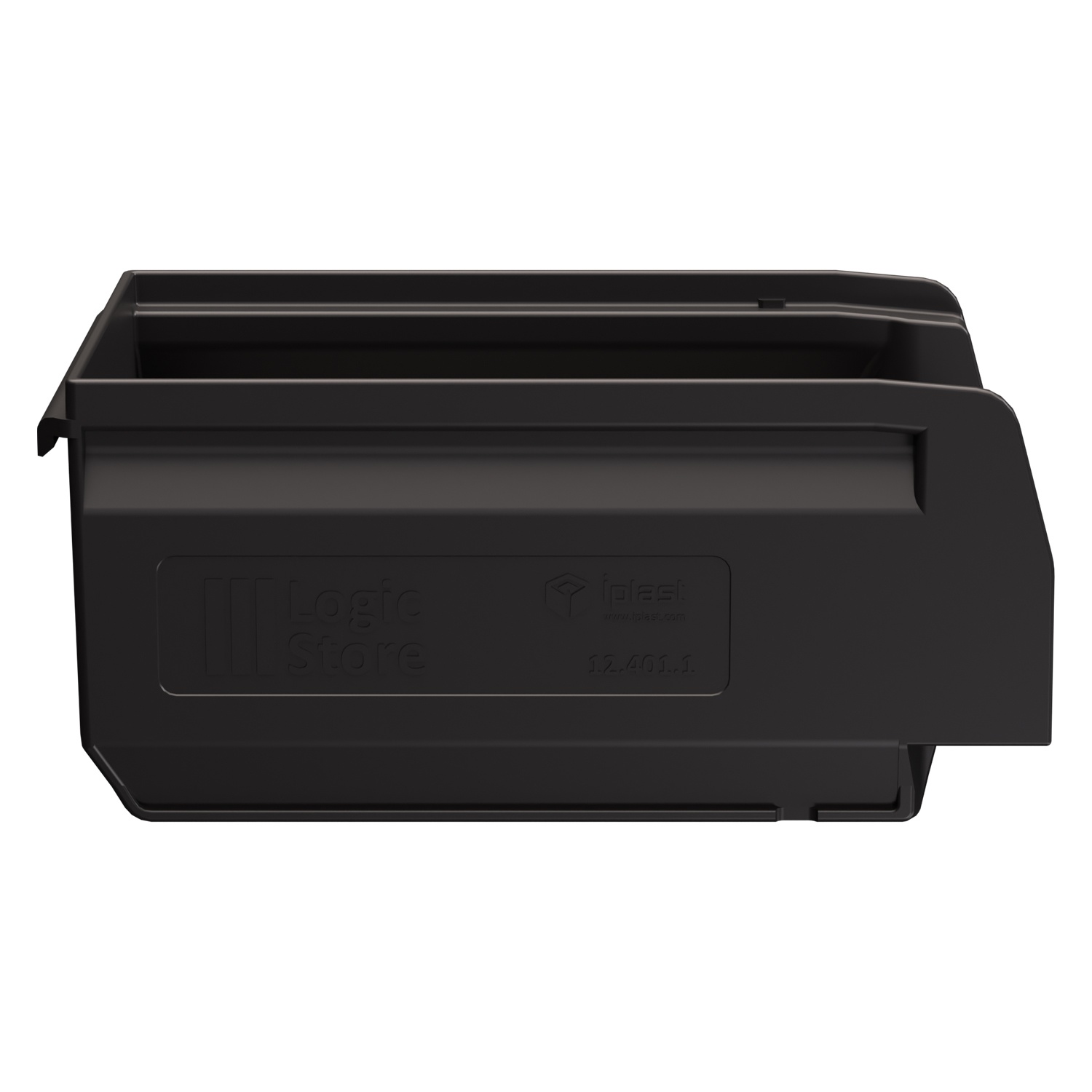 Складской лоток Logic Store 165х100х75 мм iPlast чёрный ЭКО N1 (12.401.1)