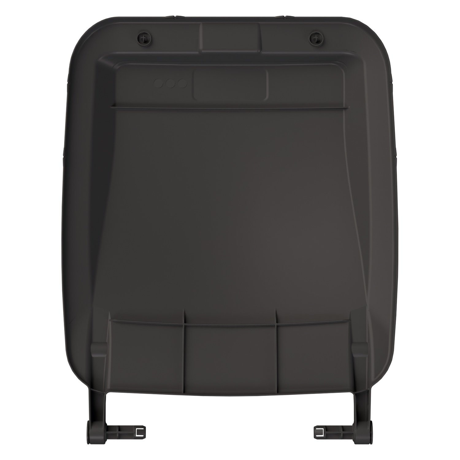 Крышка для мусорного контейнера 240 л (Light) iPlast тёмно-серая c осями для крепления
