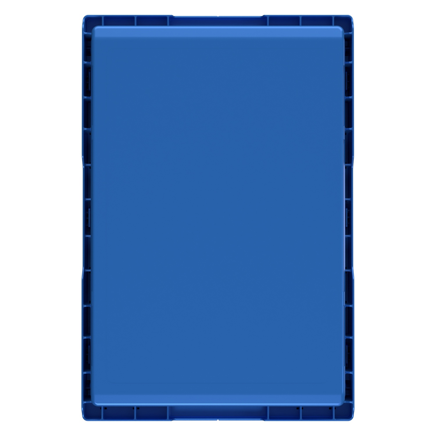 Вкладываемый контейнер INSTORE KV-6427 600x400x272 мм iPlast голубой со сплошным дном