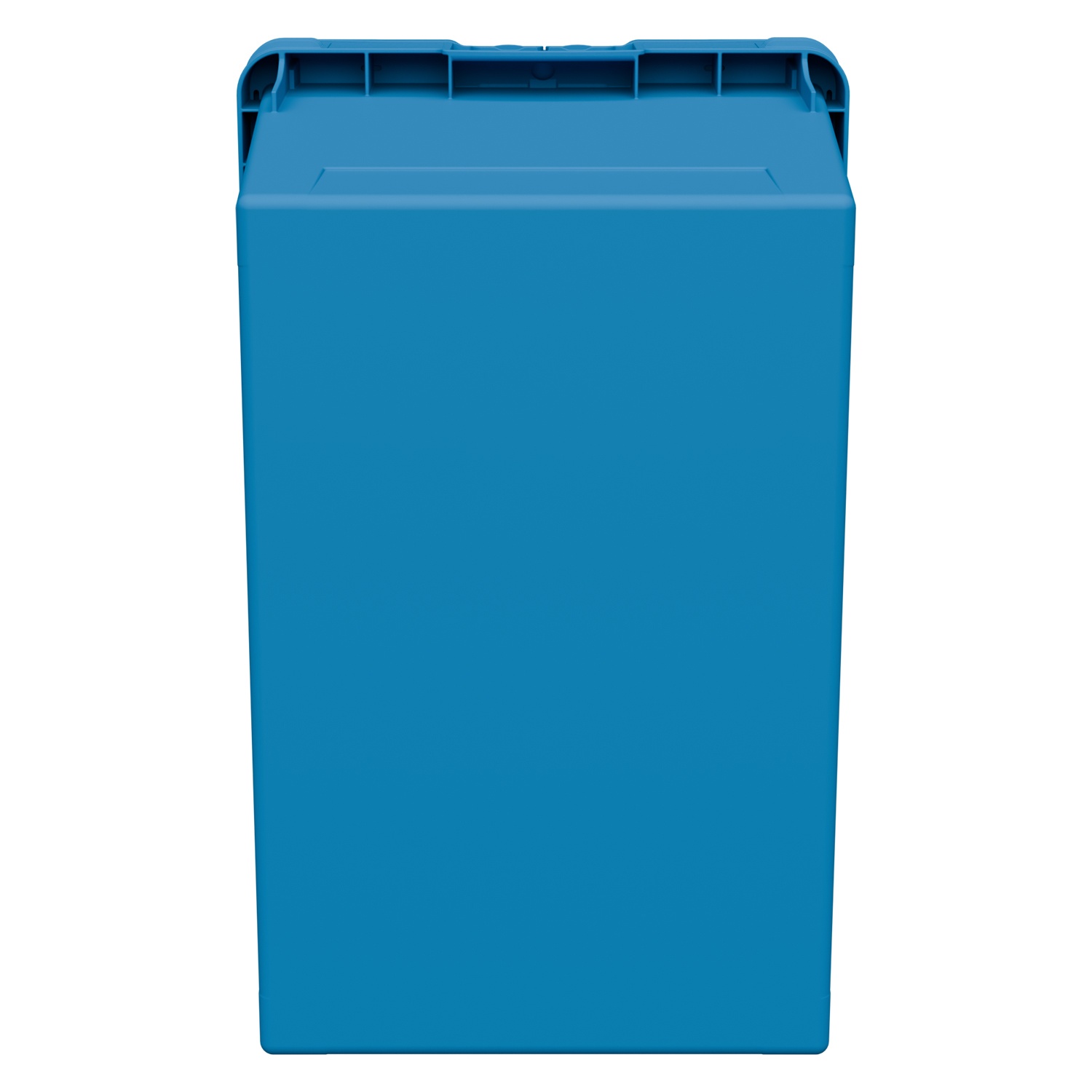 Вкладываемый контейнер INSTORE KV-6442.1 600х400х420 мм iPlast голубой со сплошным дном и распашной крышкой