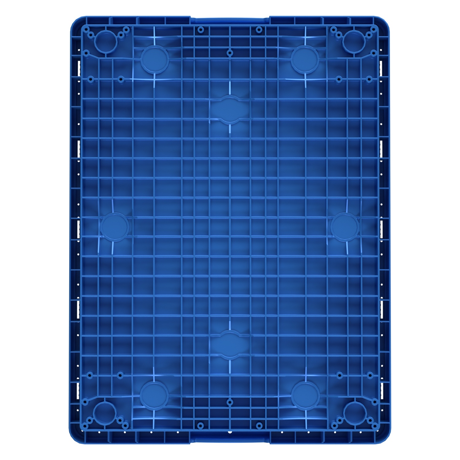 Вкладываемый контейнер INSTORE KVR-8634.1 800х600х340 мм iPlast голубой с усиленным дном и штабельным упором