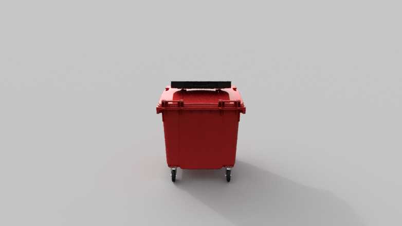 Передвижной мусорный контейнер 1100л с крышкой на колесах - купить ...