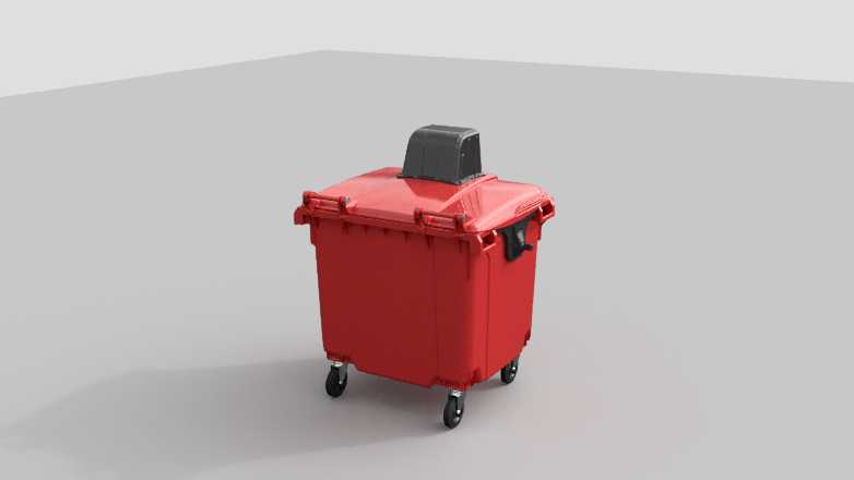 Контейнер для мусора 1100 л перфорированный – Ай-Пласт | iPlast