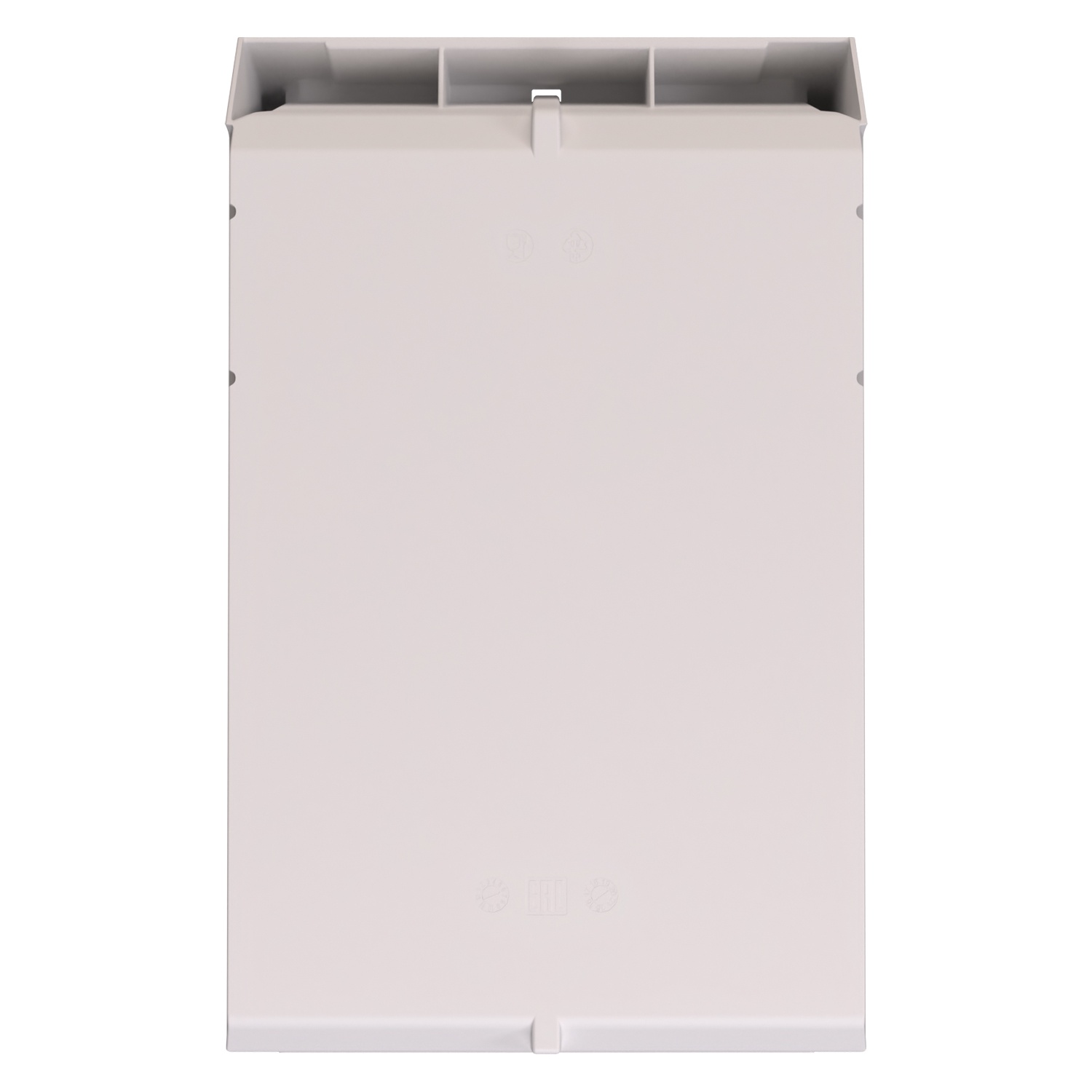 Складской лоток Logic Store 500x300x200 мм iPlast белый с отверстиями для перегородок