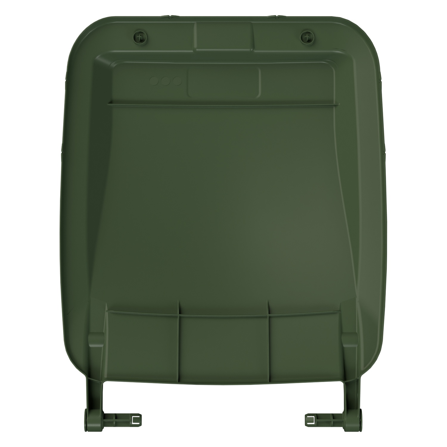 Крышка для мусорного контейнера 240 л (Light) iPlast зелёная c осями для крепления