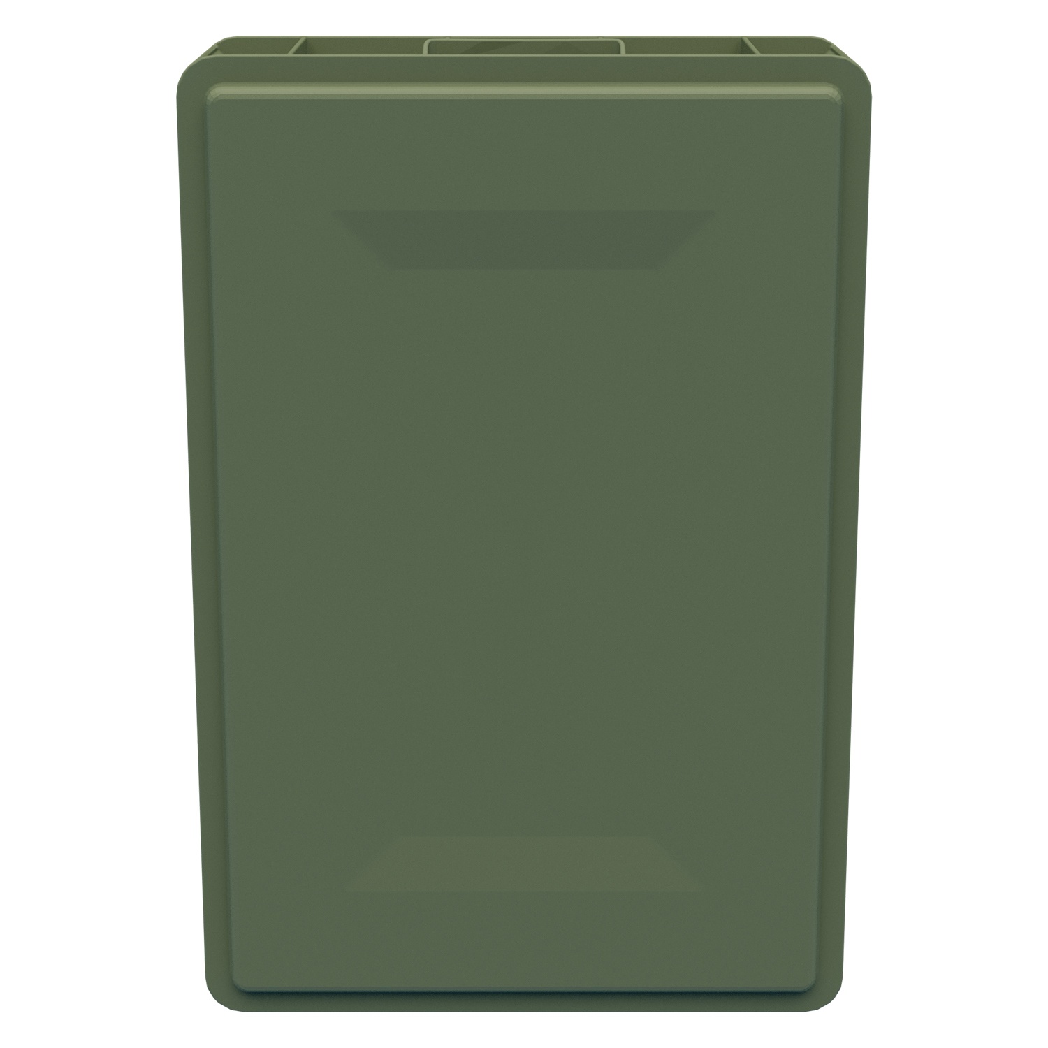 Пищевой ящик универсальный E1 FK-6412 600х400х120 мм iPlast зелёный ЭКО со сплошными стенками и дном