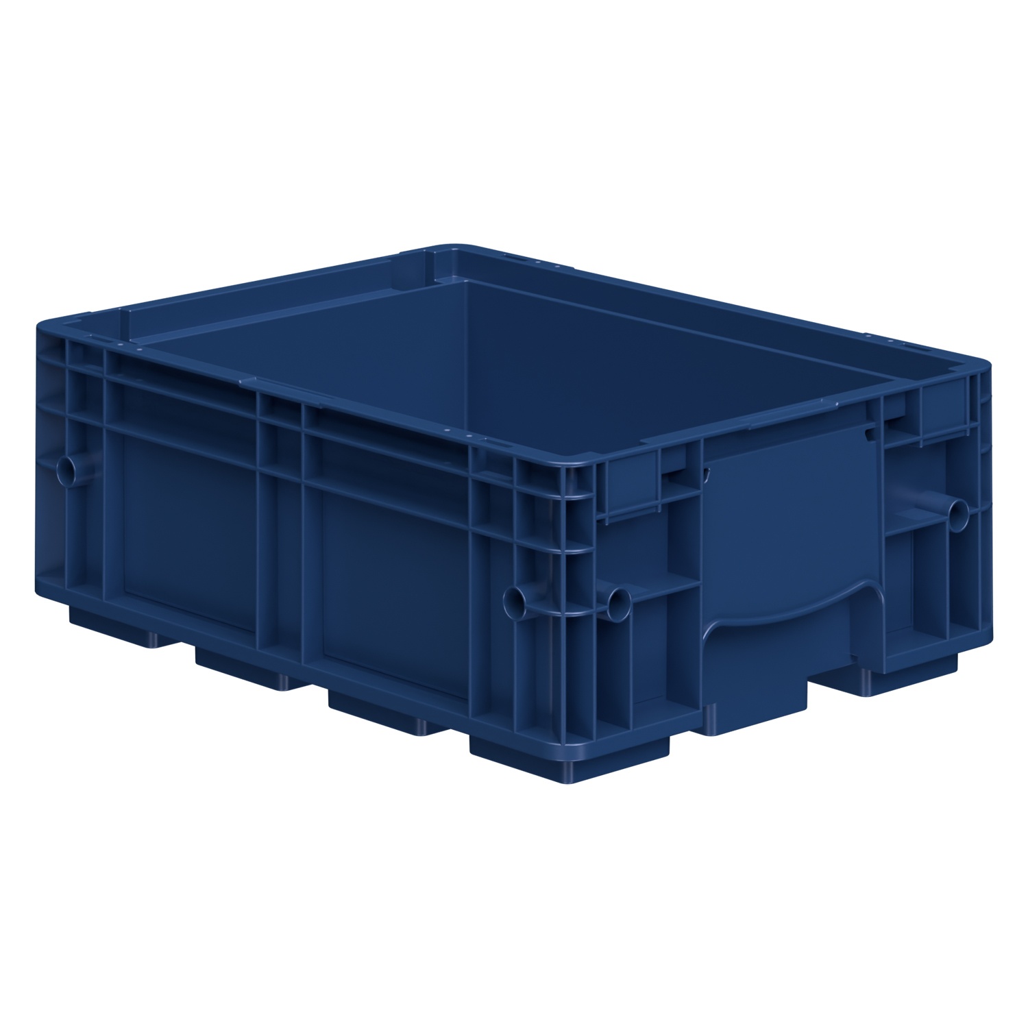 Ящик R-KLT 4315 396х297х147,5 мм iPlast синий индиго с усиленным дном